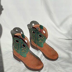 Twisted X Cowgirl teal and tan boots WEZ00006 size 9M - $45